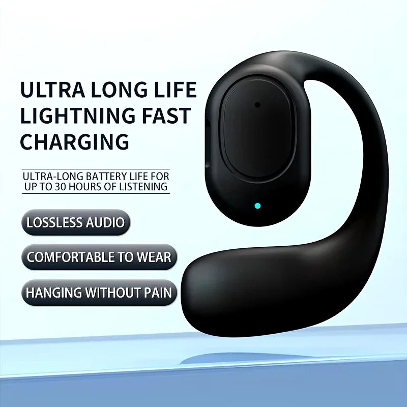 Open-Ear Bluetooth Headphones With Mic – Noise Cancelling