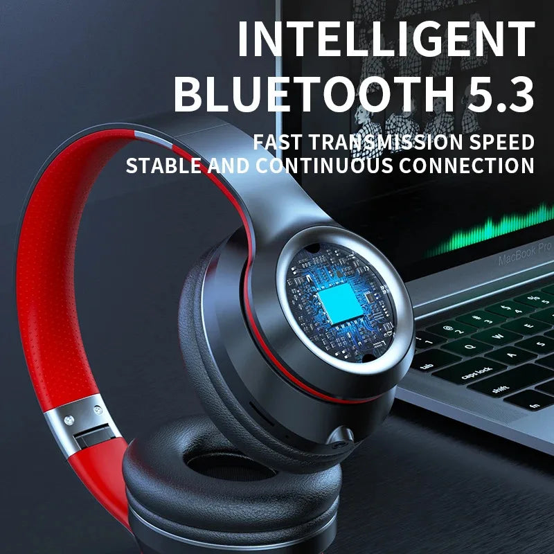 Bluetooth Over-Ear Wireless Headphones – Deep Bass & Mic