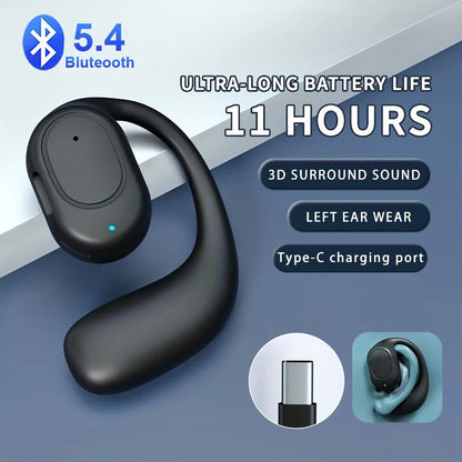 Open-Ear Bluetooth Headphones With Mic – Noise Cancelling