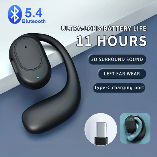 Open-Ear Bluetooth Headphones With Mic – Noise Cancelling