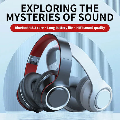 Bluetooth Over-Ear Wireless Headphones – Deep Bass & Mic