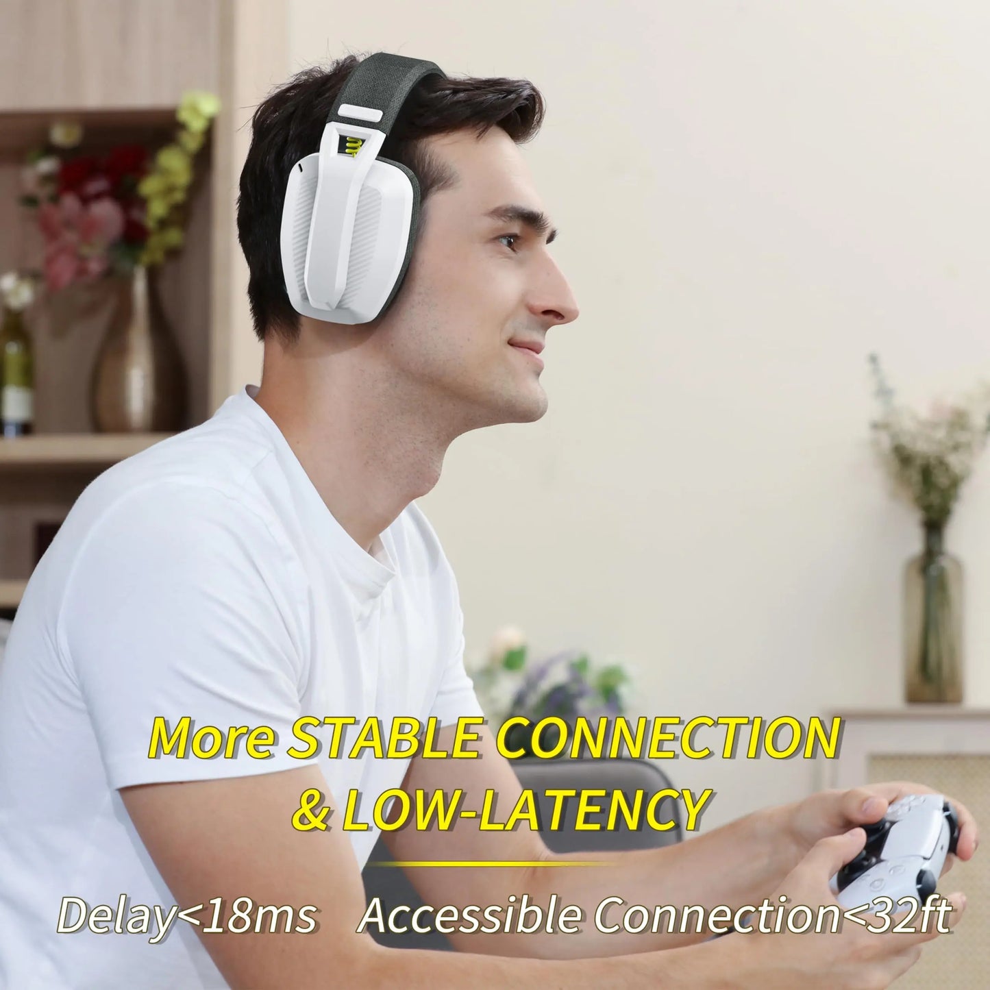 Wireless Gaming Headset with Mic – 2.4G & Bluetooth 5.3