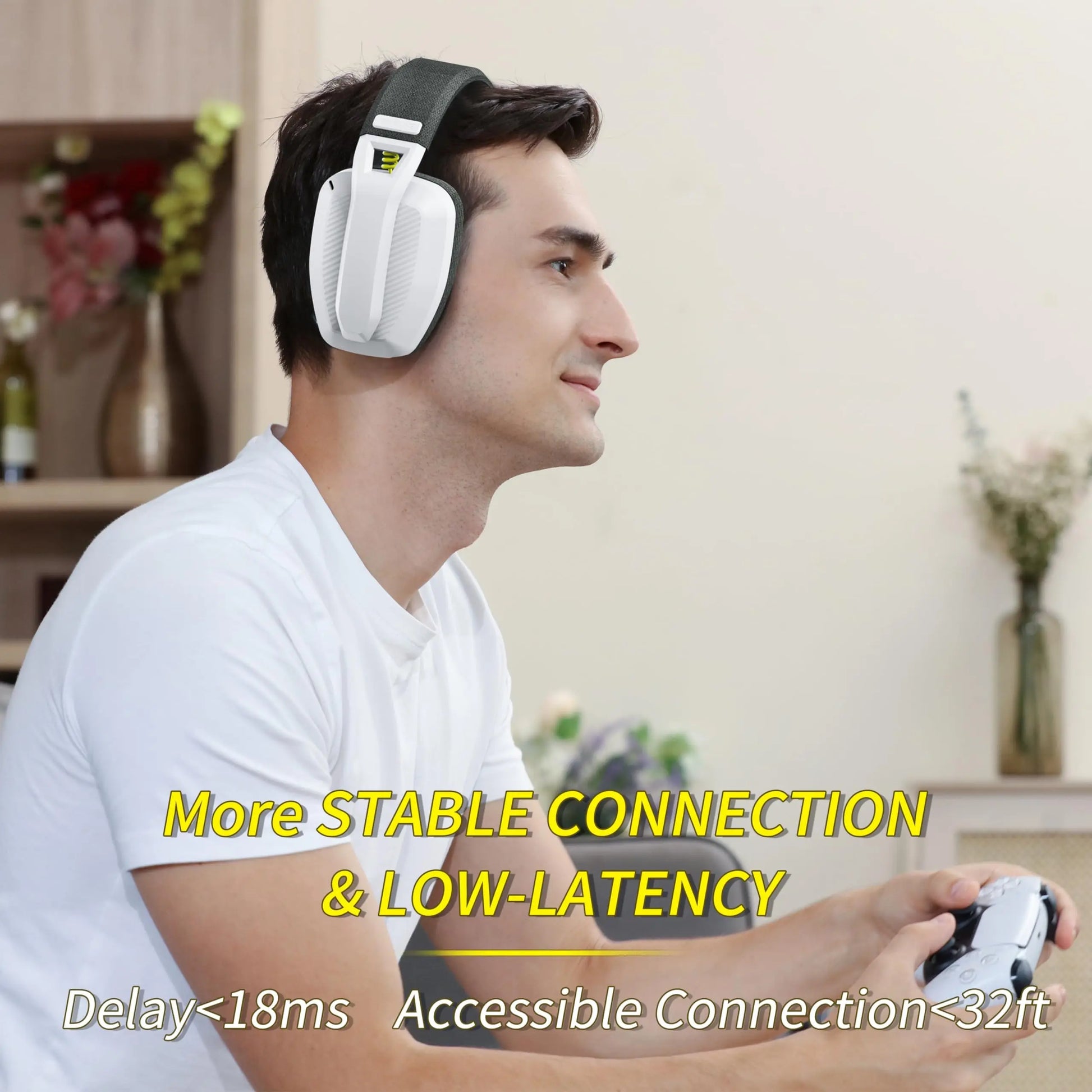 Wireless Gaming Headset with Mic – 2.4G & Bluetooth 5.3