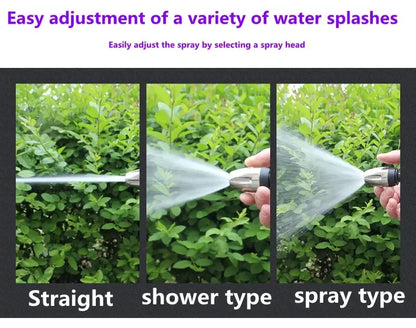 Portable High-Pressure Water Gun Adjustable Metal Cleaning Car Wash Machine Garden Watering Hose Nozzle Sprinkler Foam Water Gun